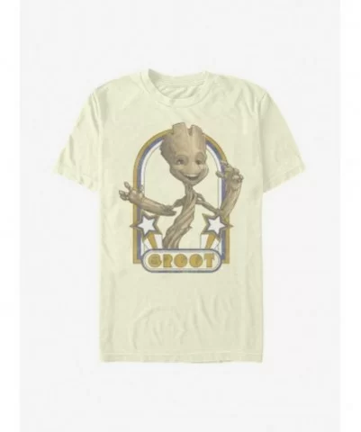 Value Item Marvel Guardians Of The Galaxy Retro Groot T-Shirt $5.93 T-Shirts