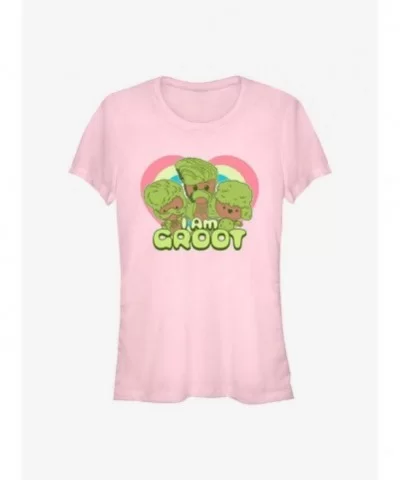 Discount Sale Marvel Guardians of the Galaxy Groot Hearts Girls T-Shirt $9.56 T-Shirts